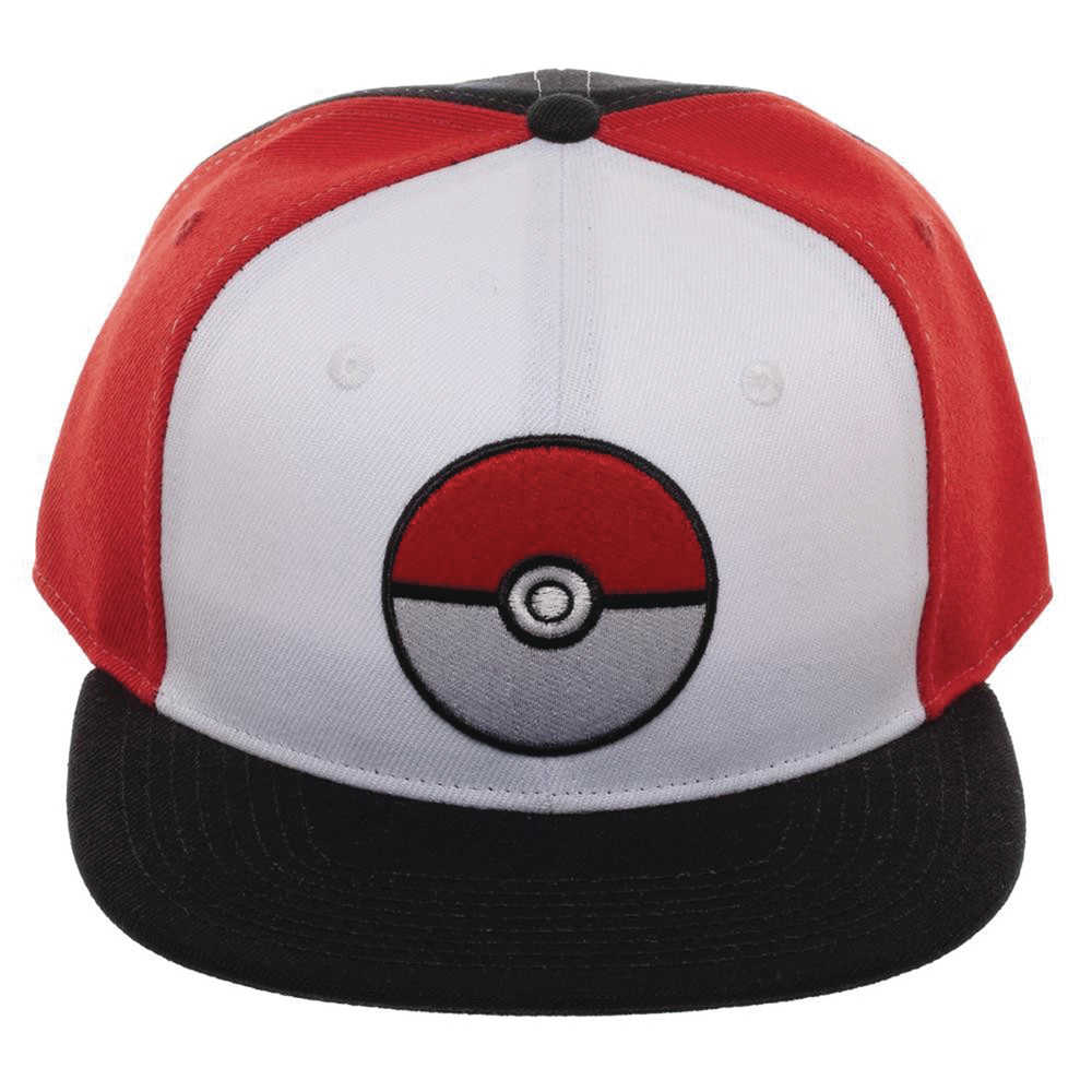 Pokemon Pokeball Colorblock Snapback Cap 