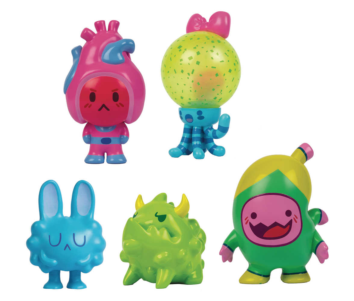 Organauts Mighties 5 Pc Vinyl Figure Assortment 