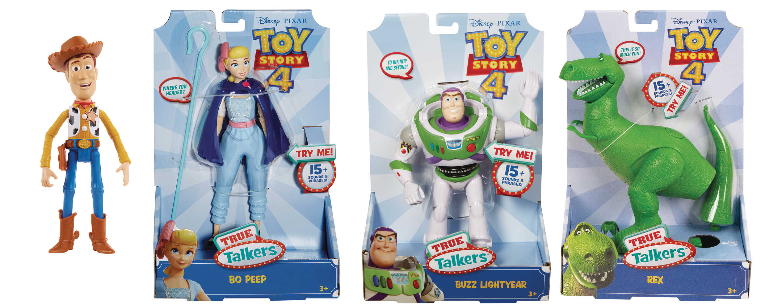Toy Story 4 True Talkers Action Figure Wv1 Assortment  