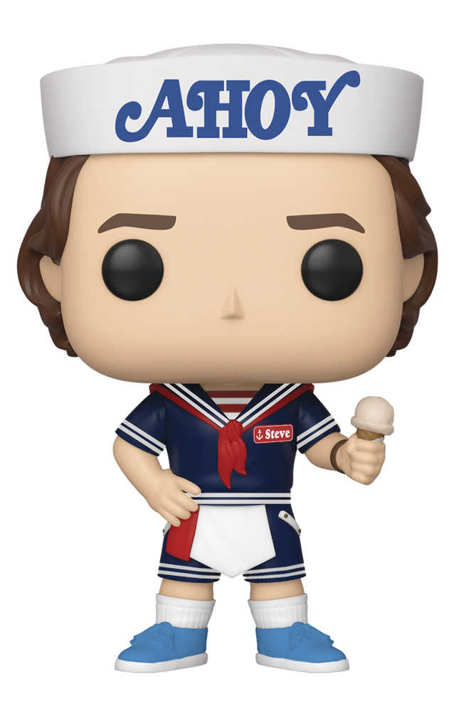 Pop TV Stranger Things Steve with Hat And Ice Cream Vinyl Figure (C