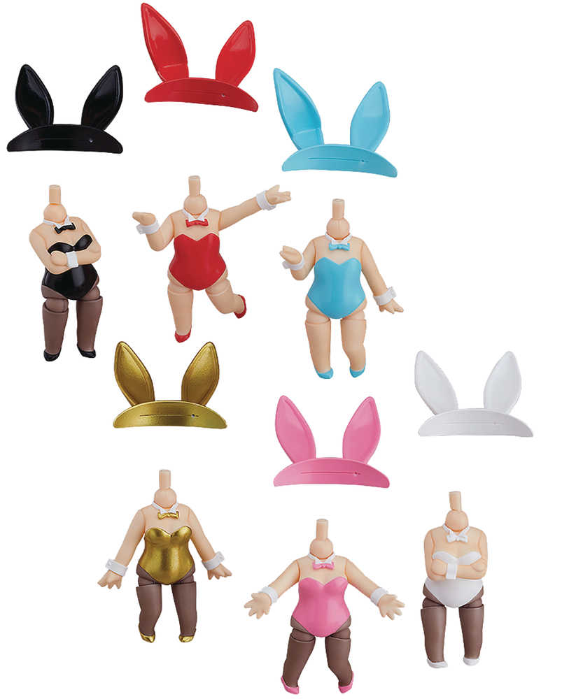 Nendoroid More Dress Up Bunny 6 Pc Blind Mystery Box Display