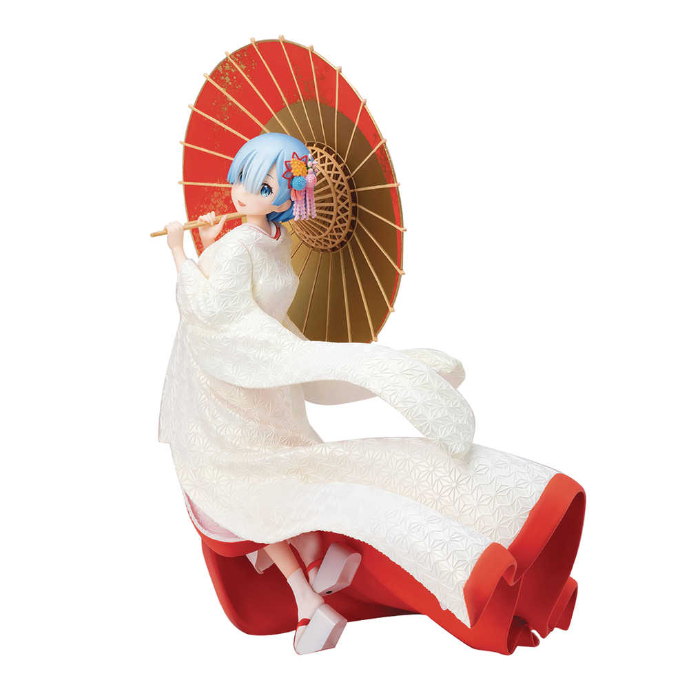 Re Zero Starting Life Rem 1/7 PVC Figure Shiromuku Ver 