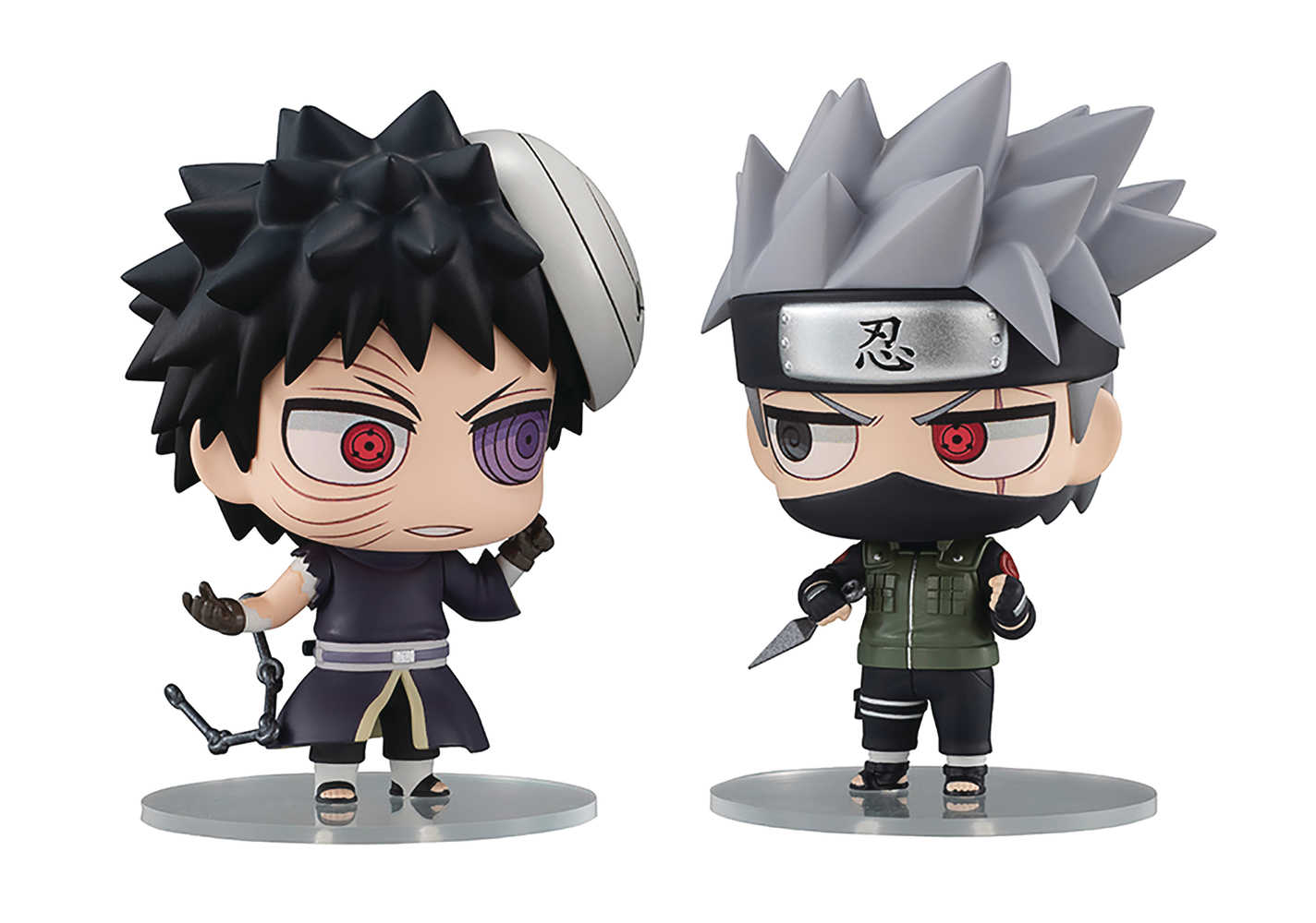 Naruto Chimimega Buddy Ser Kakashi & Obito 2 Pc Set 