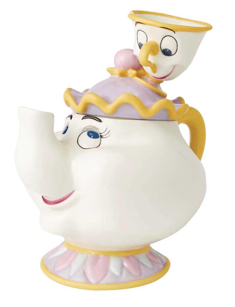 Disney Mrs Potts And Chip Ceramic Cookie Jar 