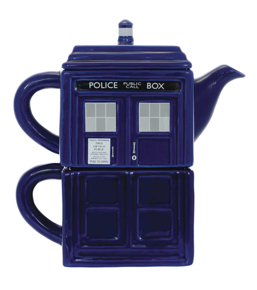 Doctor Who Tea 4 One Stacking Tardis Mug Set