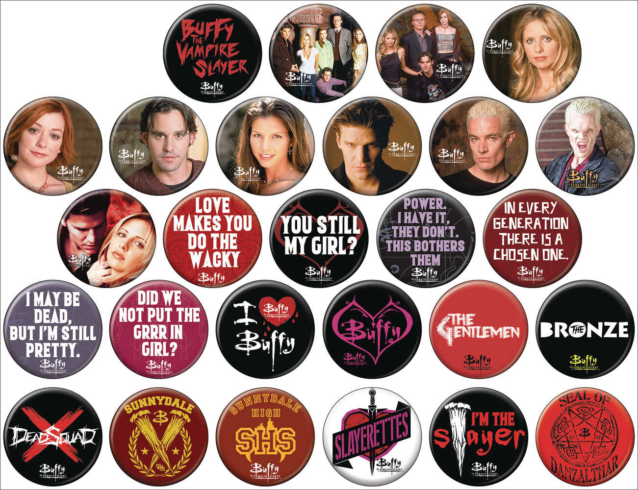 Buffy The Vampire Slayer 144 Pc Button Display 