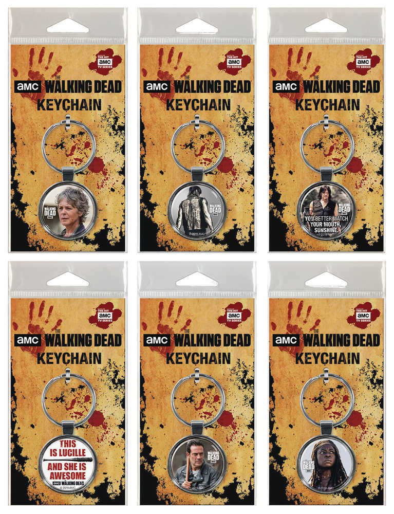 Walking Dead Keychain 36 Ct Assortment 