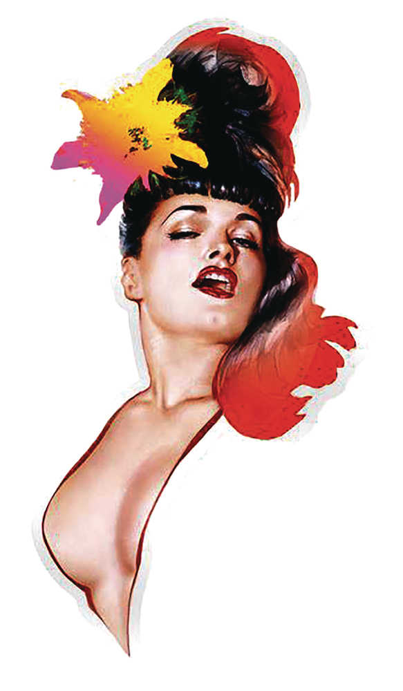 Bettie Page Wild Orchid Enamel Pin (Mature) 