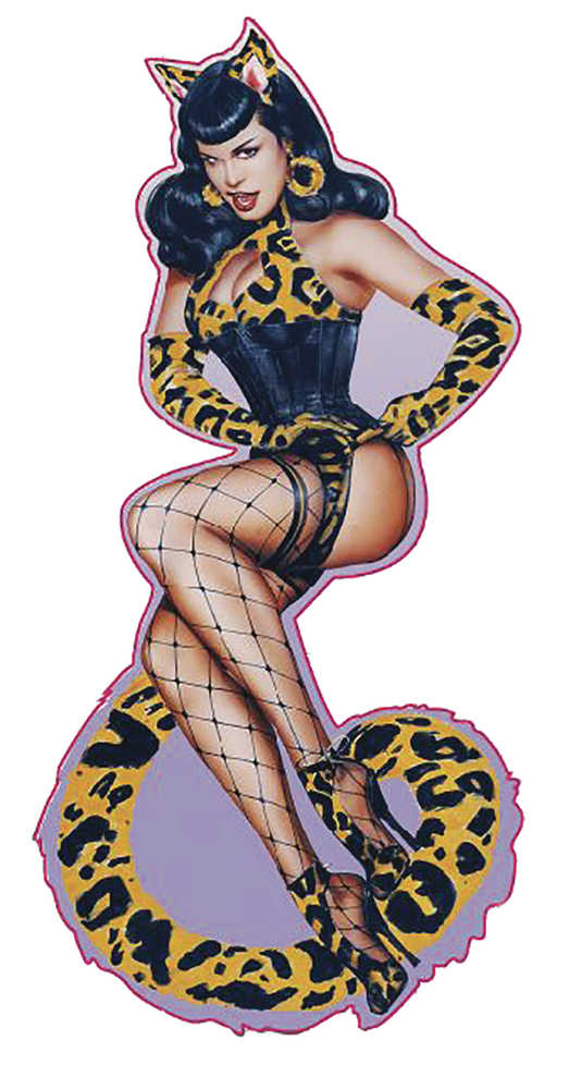 Bettie Page Tattoo Flash Enamel Pin (Mature) 