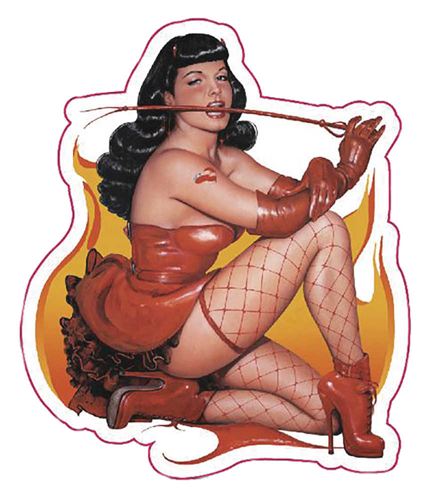 Bettie Page Dont Tread On Me Enamel Pin (Mature) 