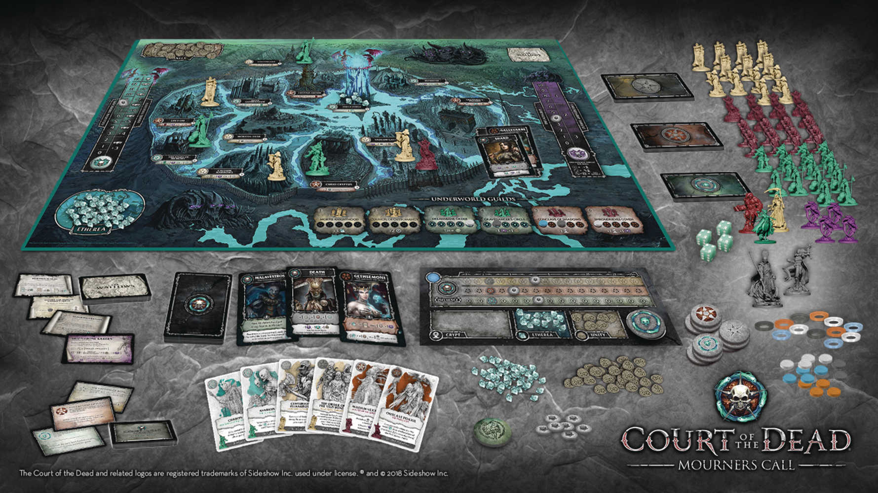 Court Of The Dead Mourners Call Board Game 
