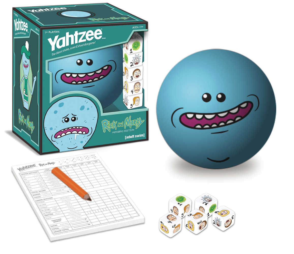 Rick & Morty Meeseeks Edition Yahtzee Board Game 