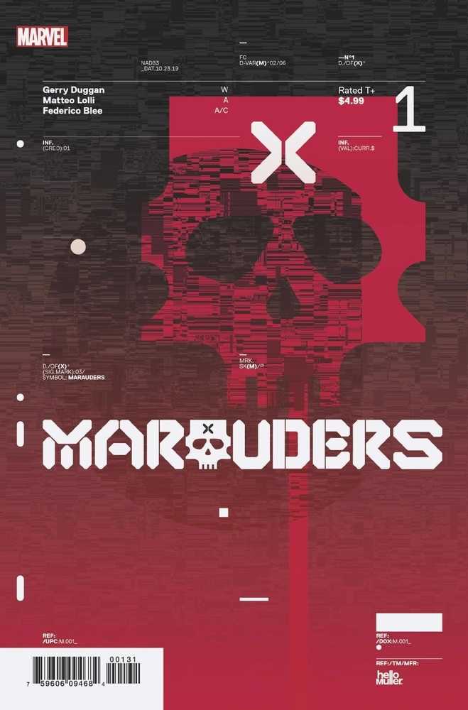 Marauders #1 Hickman Design Variant Dx