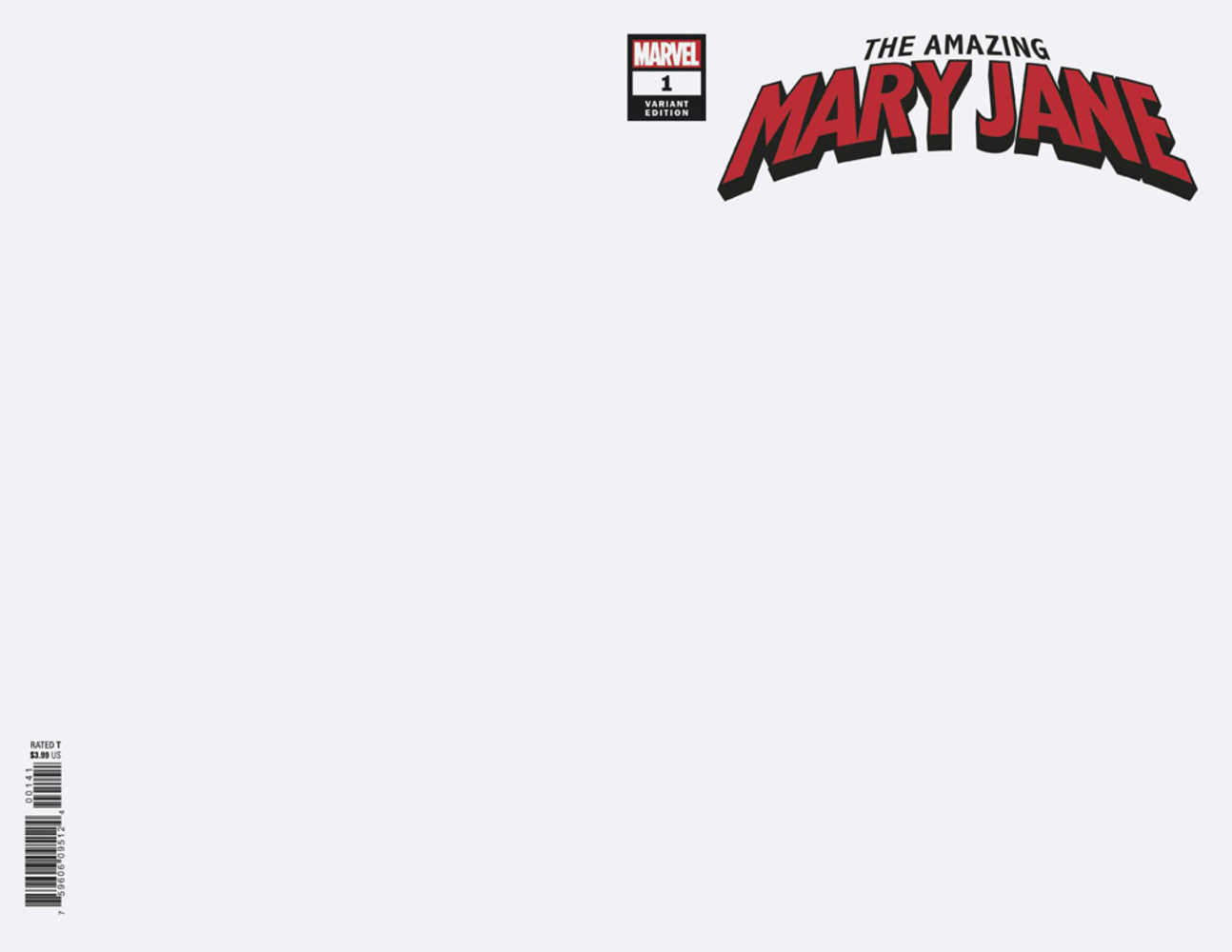 Amazing Mary Jane #1 Blank Variant