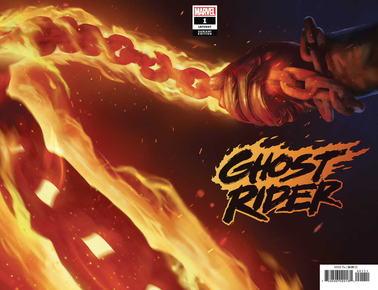 Ghost Rider #1 Rahzzah Wraparound Teaser Variant