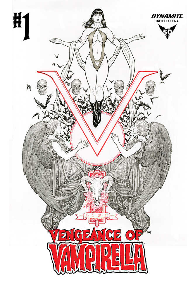 Vengeance Of Vampirella #1 50 Copy Cho Black & White Variant Edition