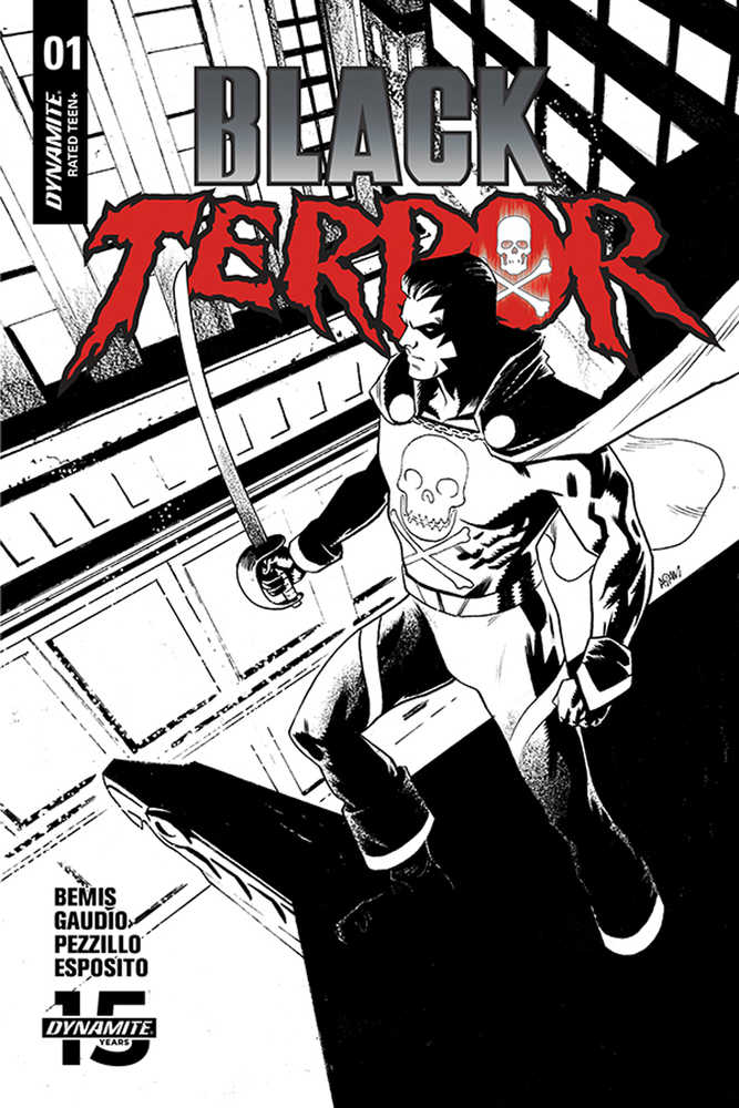 Black Terror #1 30 Copy Gorham Black & White Variant Edition