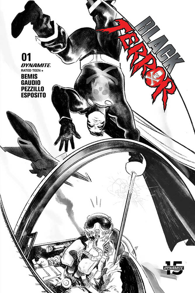 Black Terror #1 40 Copy Henderson Black & White Variant Edition