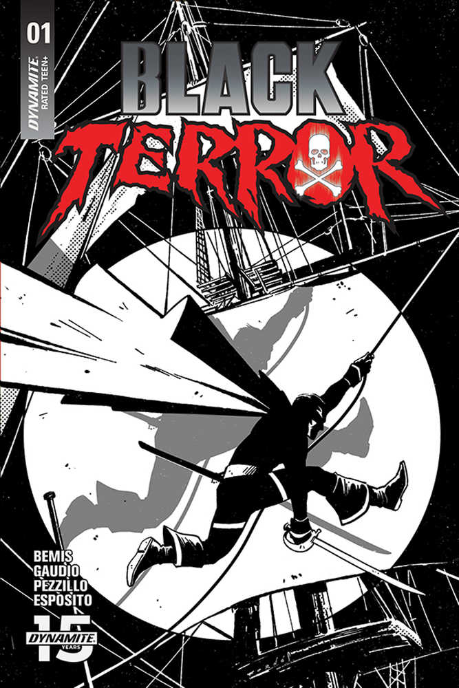 Black Terror #1 50 Copy Fornes Black & White Variant Edition