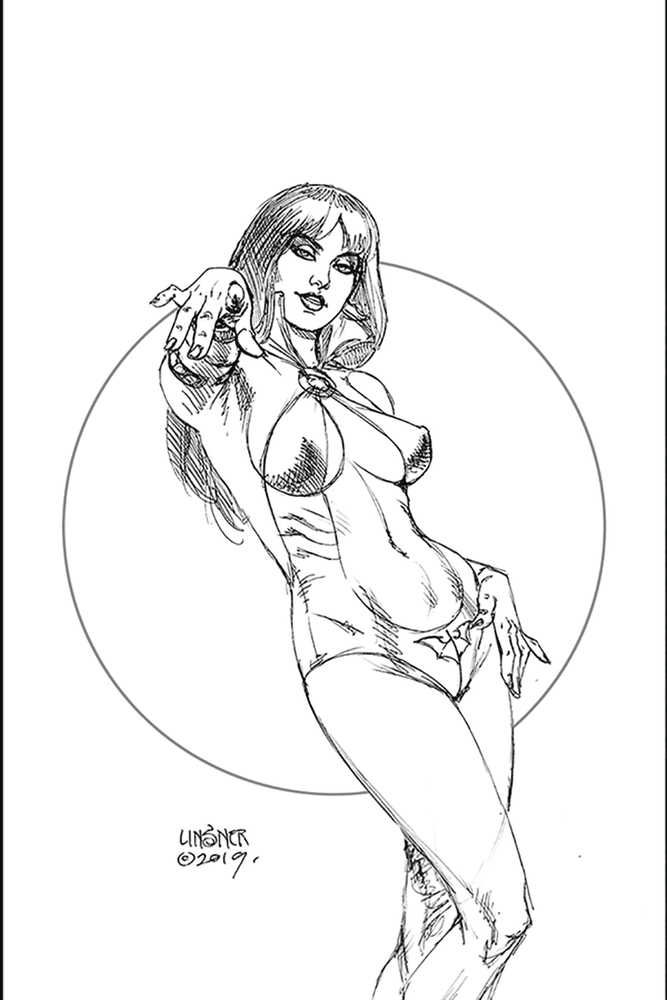 Vampirella #1 Linsner Exclusive Virgin Black & White Cover