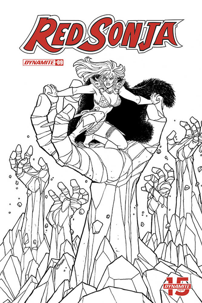 Red Sonja #9 20 Copy Conner Black & White Variant Edition