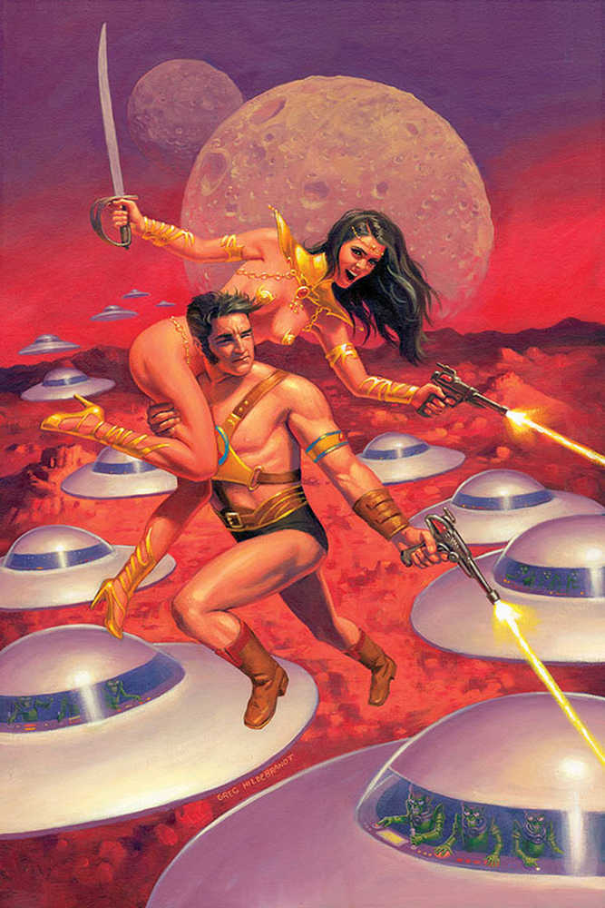 Warlord Of Mars Attacks #5 40 Copy Hildebrandt Full Art Variant Edition