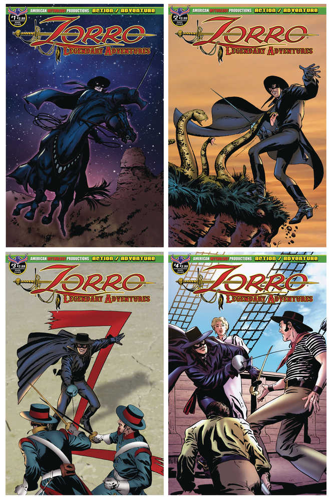 Zorro Legendary Advs #1 4 Reader Set