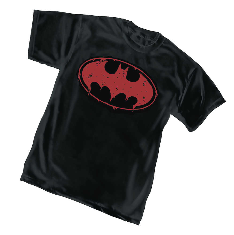 DC Batman Drip Symbol T-Shirt MED 