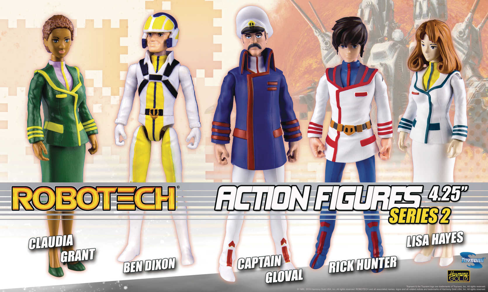 Robotech 4 In Poseable Action Figure Assortment S2 