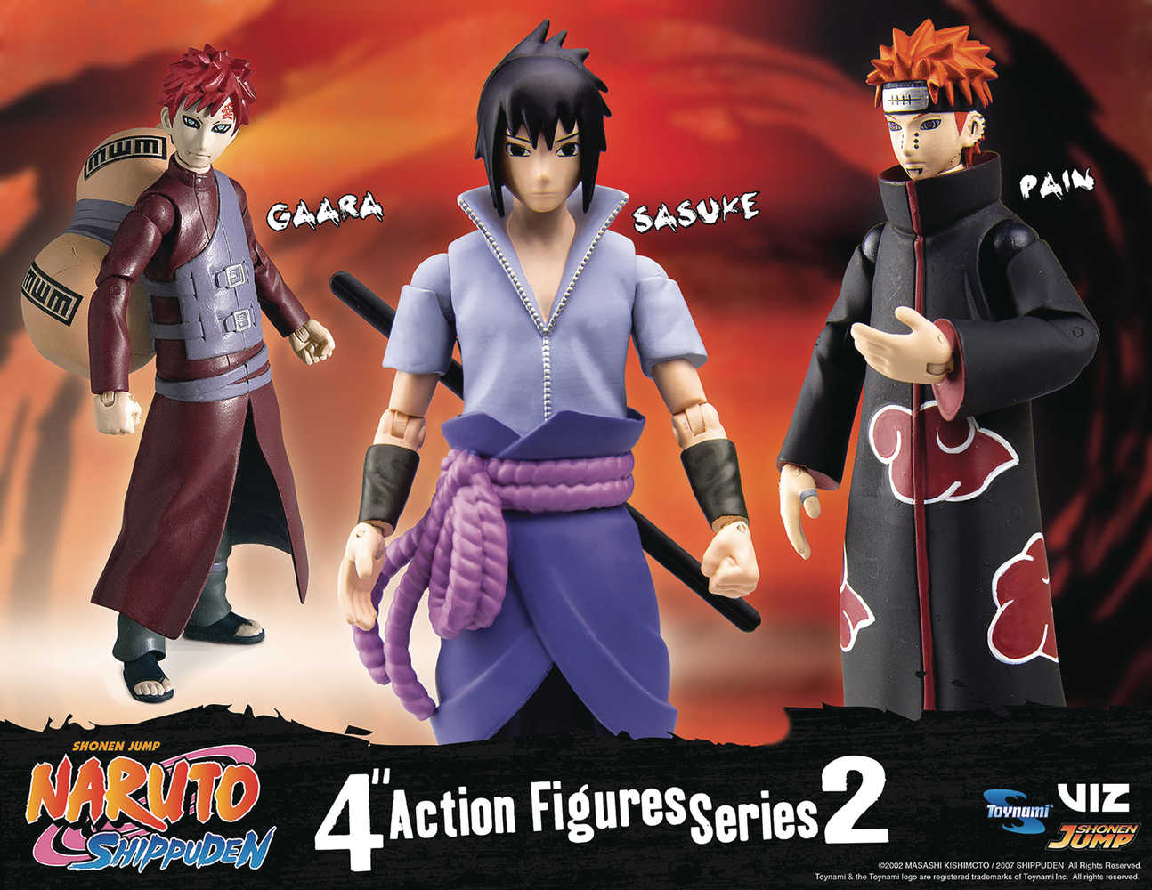 Naruto Shippuden 4 In Poseable Action Figure Assortment S2 