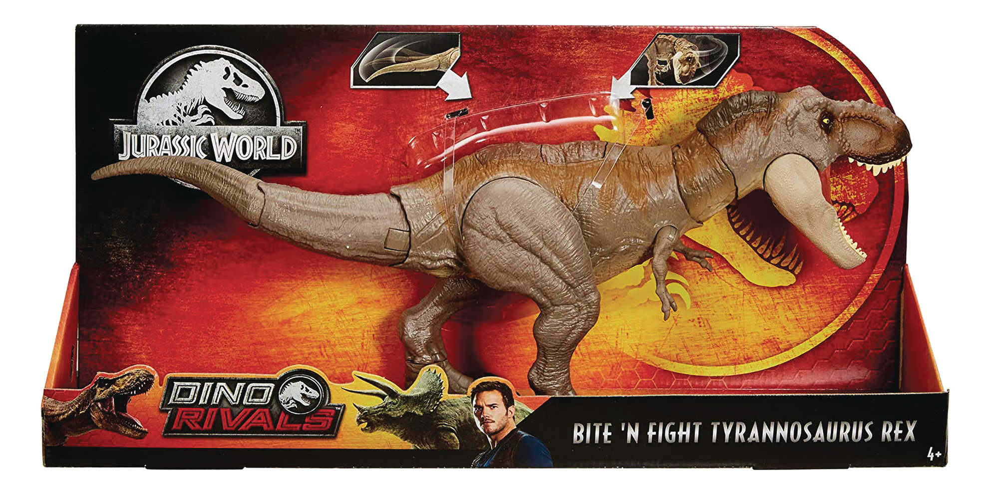 Jurassic World Bite N Fight T Rex Figure Case  