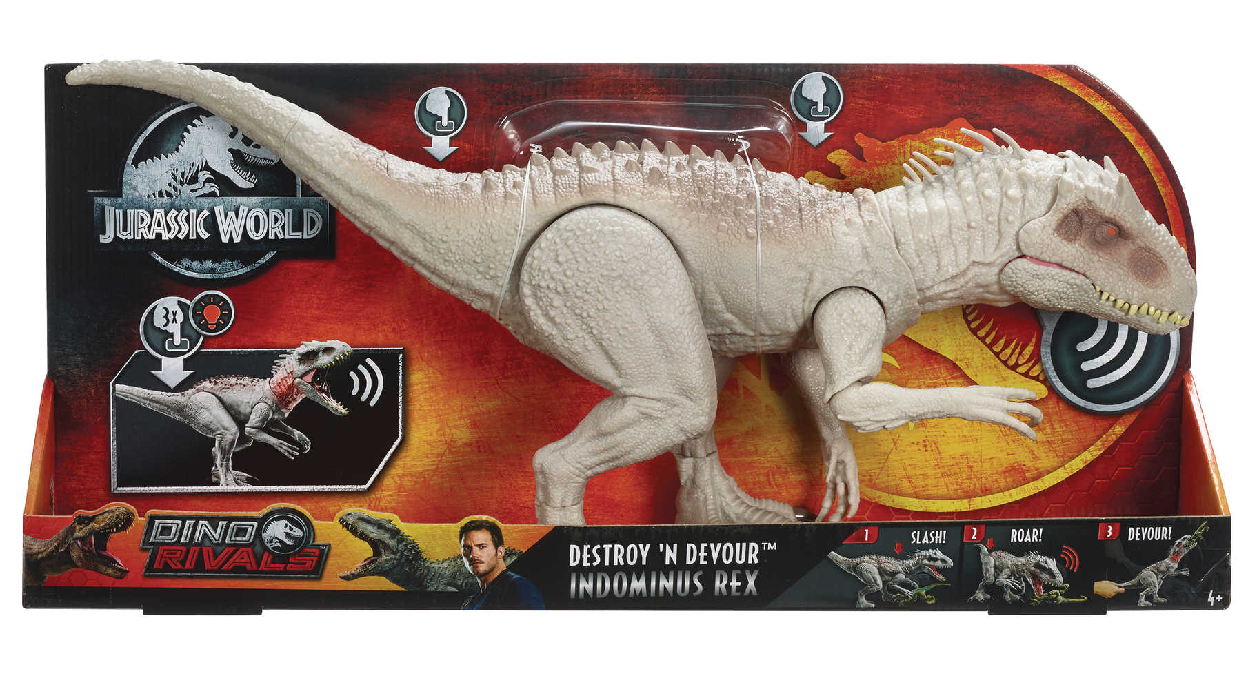 Jurassic World Destroy N Devour Indominus Rex Figure Case  (