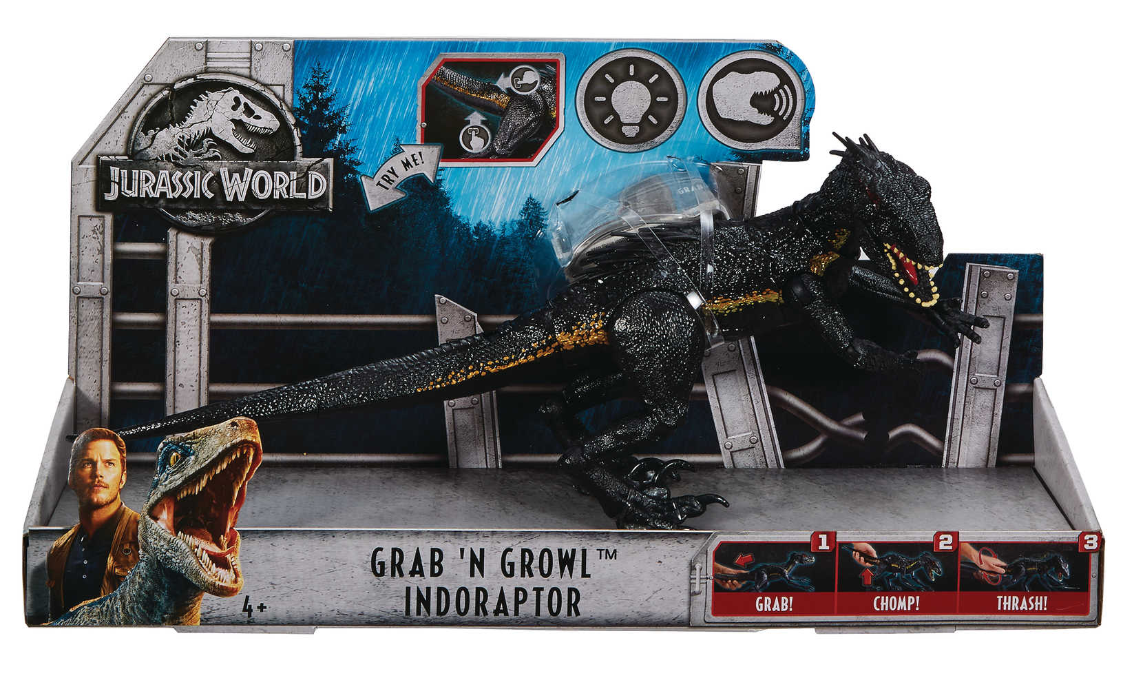 Jurassic World Grab N Growl Indoraptor Figure Case  