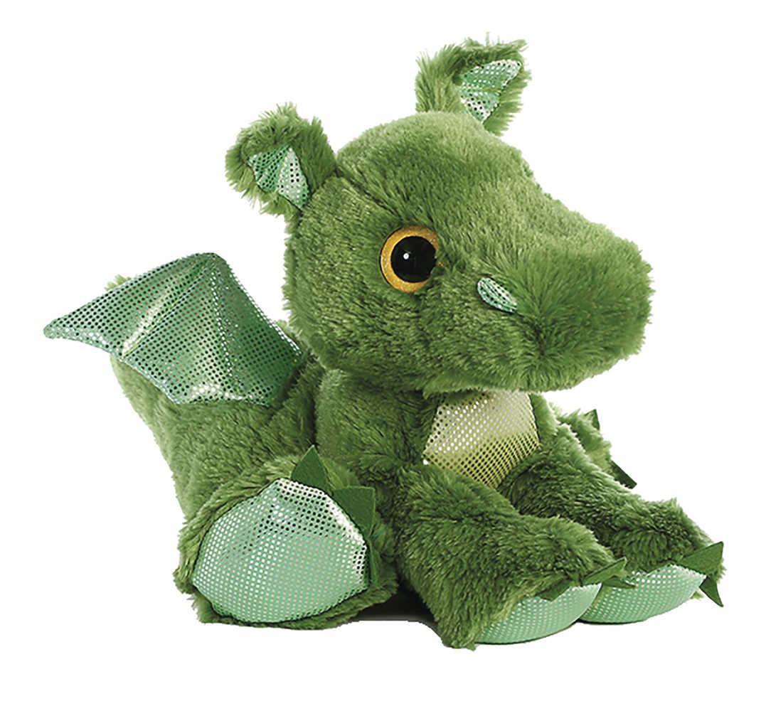 Aurora Green Dragon 12 In Plush 