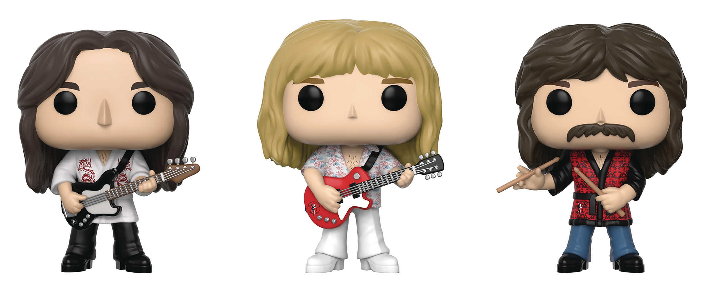 Pop Rocks Rush 3 Pk Geddy Alex Neil Vinyl Figure 