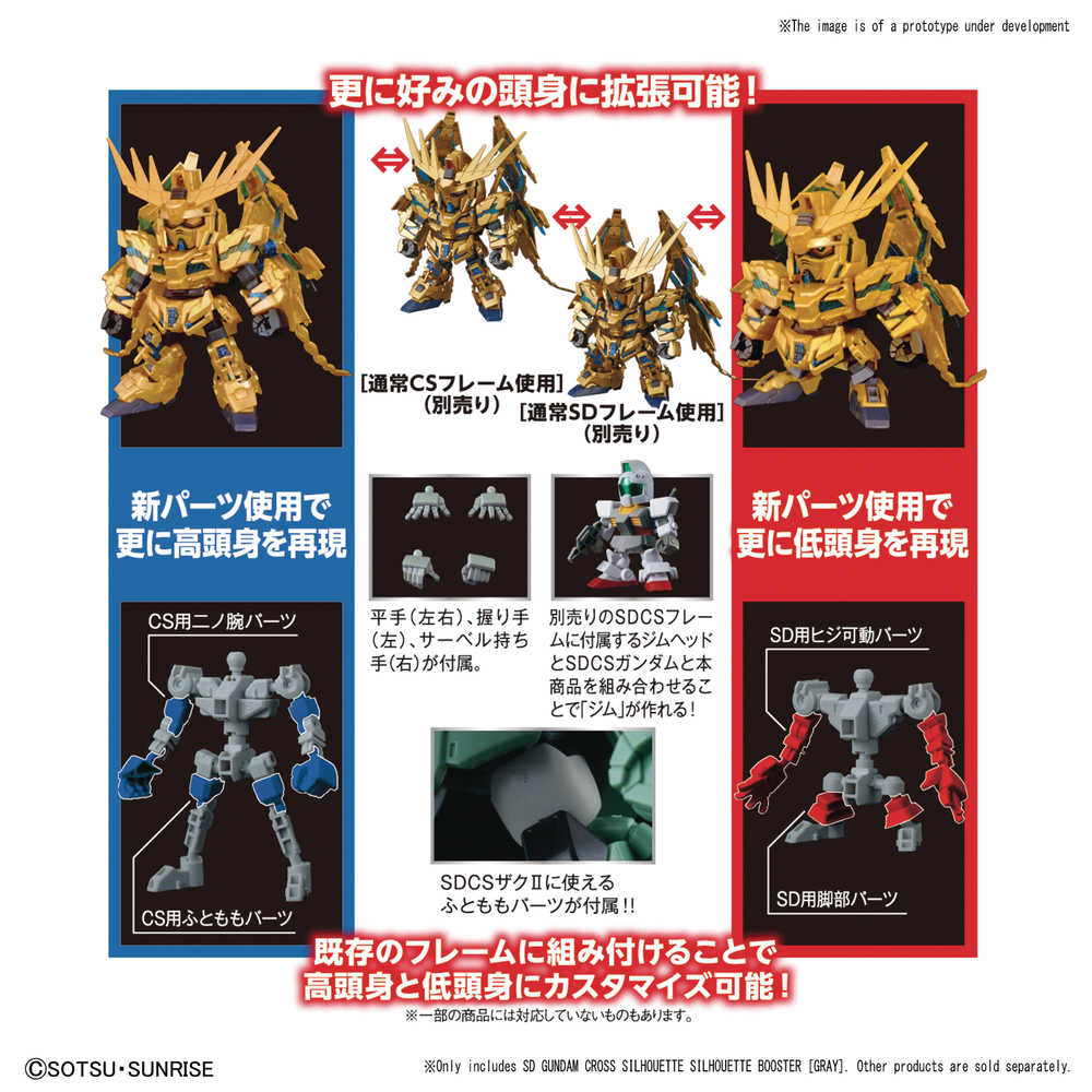 Mobile Suit Gundam 14 Silhouette Booster Sdgcs Model Kit Gray