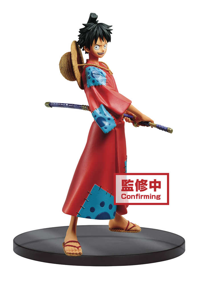 One Piece Grandline Men Wano Country Luffy Dxf Figure 