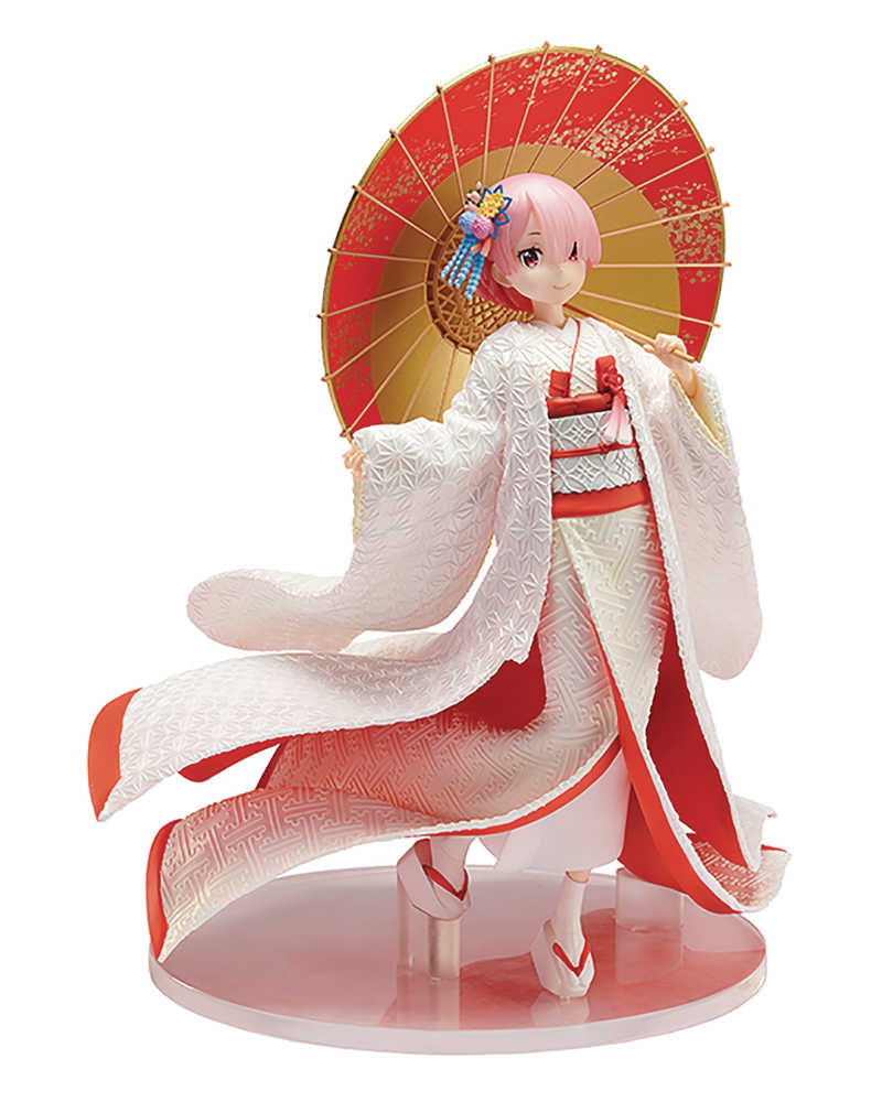 Re Zero Starting Life Ram 1/7 PVC Figure Shiromuku Ver 
