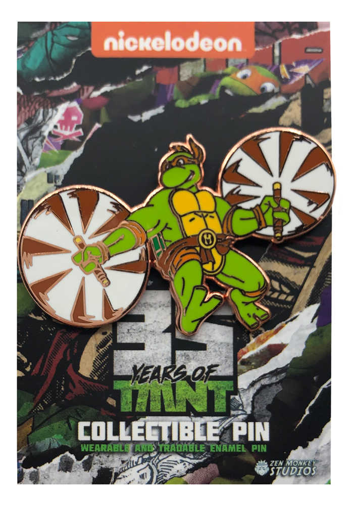Teenage Mutant Ninja Turtles 35 Th Anniversary Limited Leaping Michaelangelo Pin 