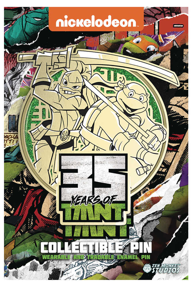 Teenage Mutant Ninja Turtles 35 Th Anniversary Old Meets New Leonardo Pin 