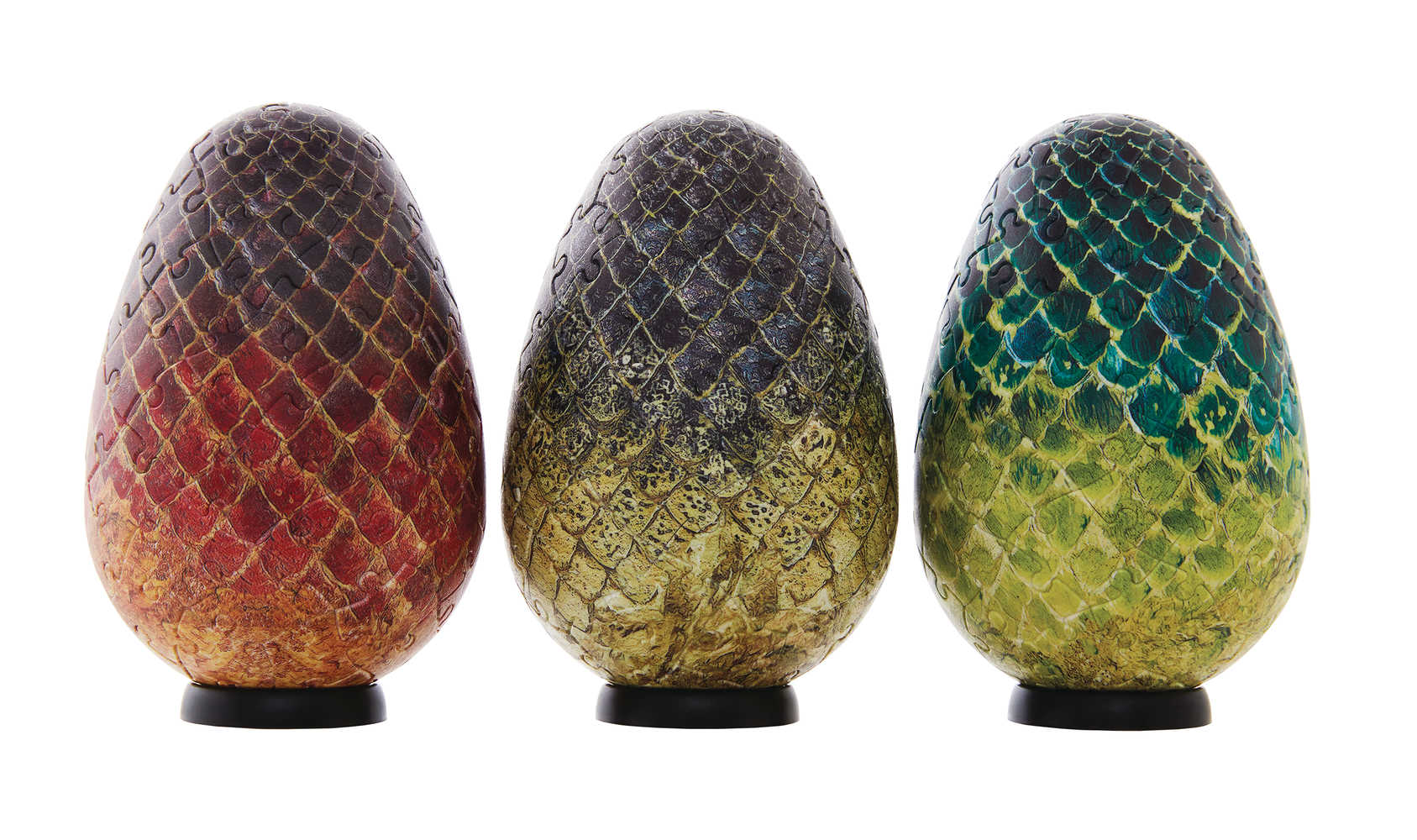4 D Game Of Thrones Dragon Egg 3 Pc Puzzle Set 