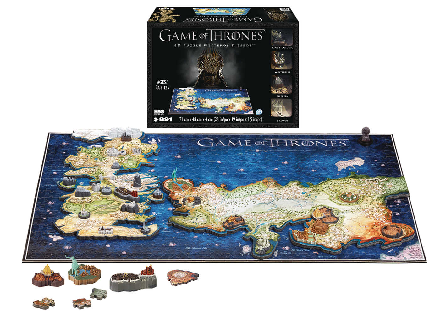 4 D Game Of Thrones Westeros & Essos Puzzle 