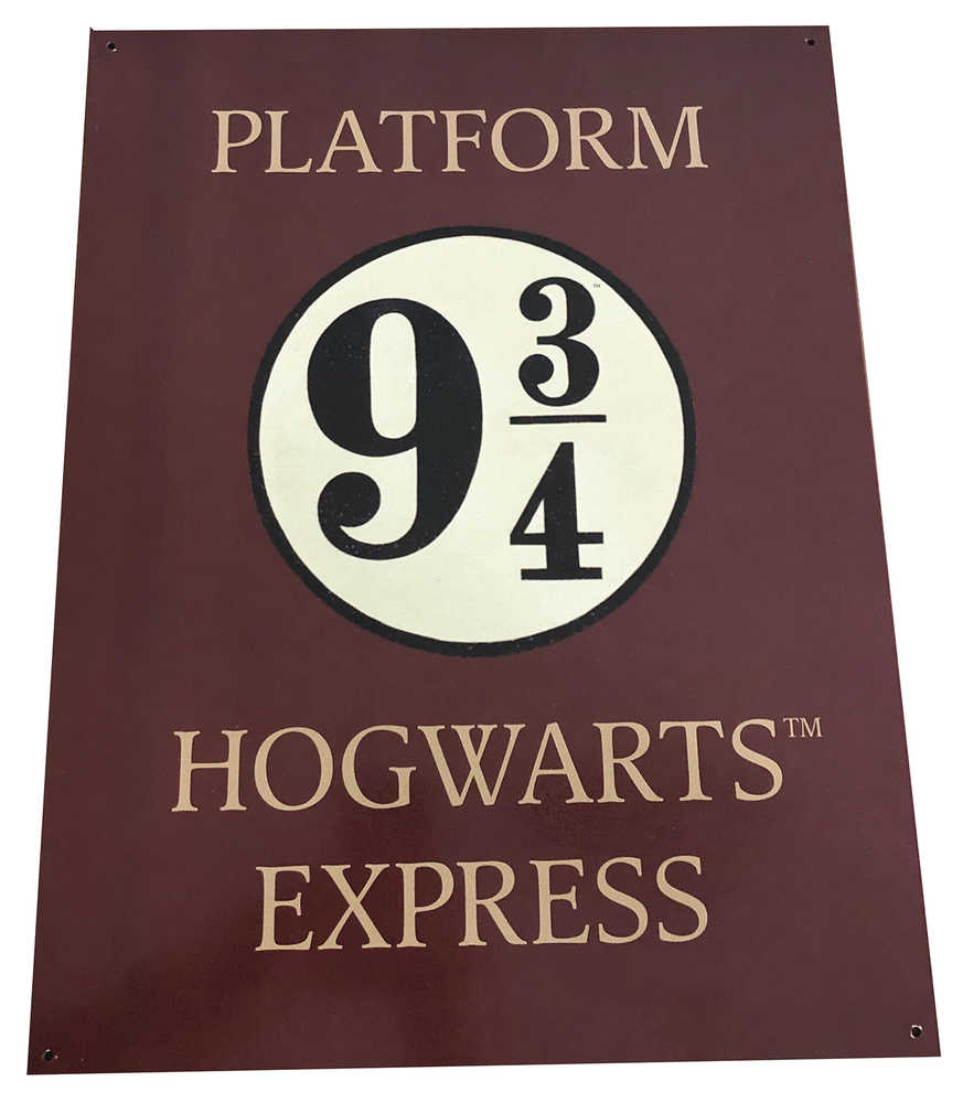 Harry Potter Platform 9 3/4 12 X16 Tin Sign 