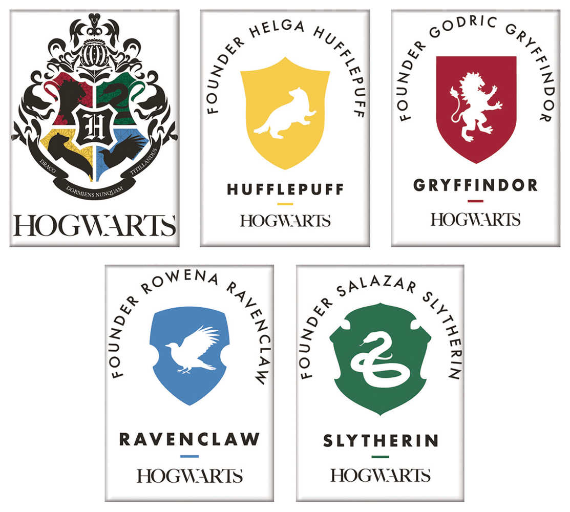 Harry Potter Crests 30 Pc Magnet Assortment 