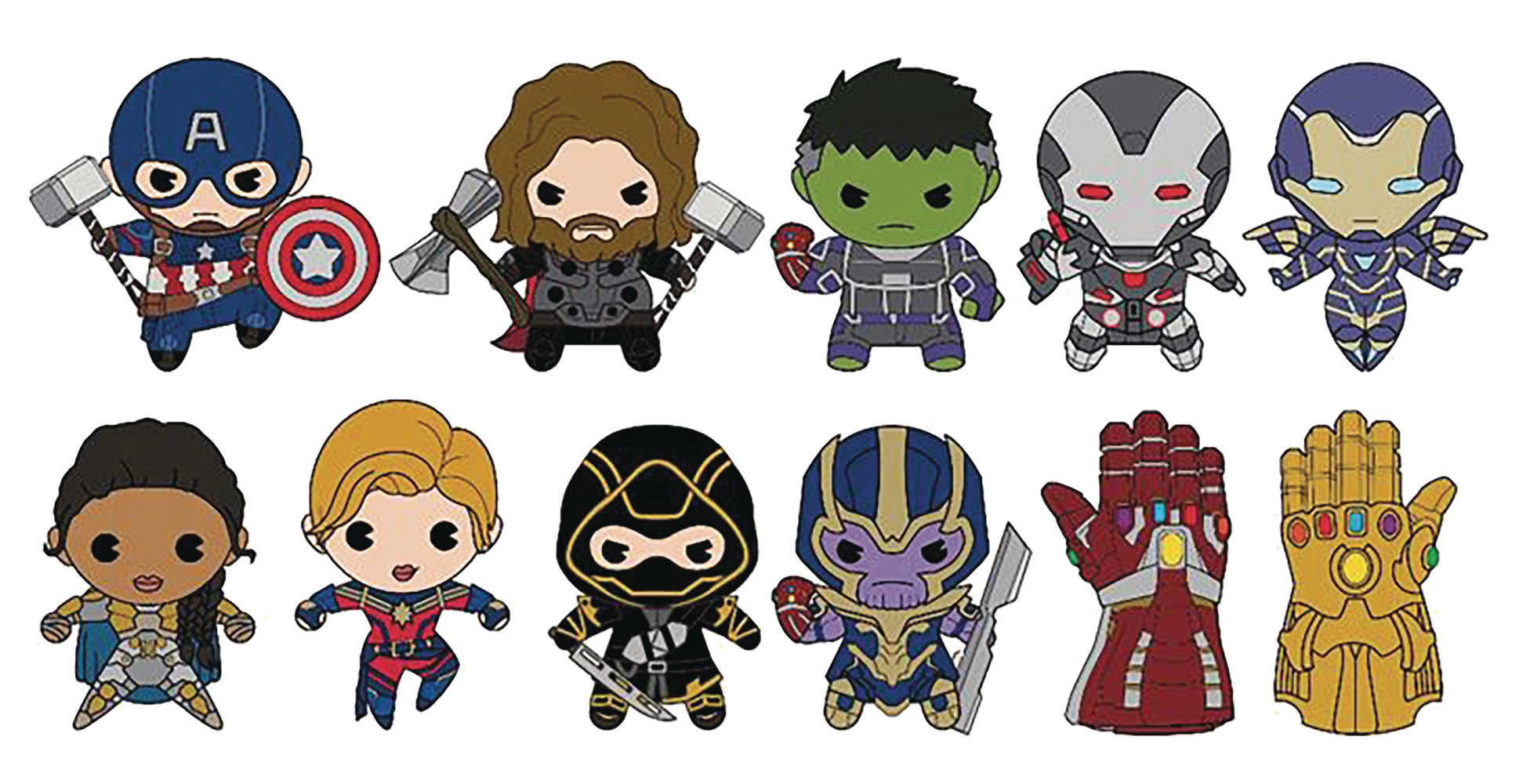 Avengers Endgame Series 2 Foam Bag Clip 24 Pc Blind Mystery Box Display 