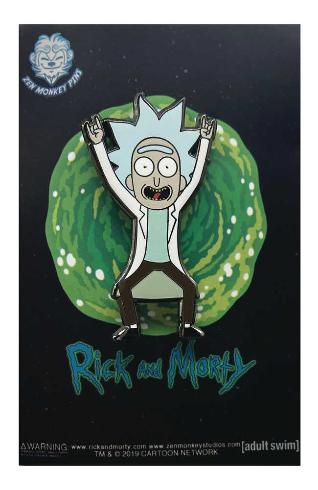 Rick And Morty Tiny Rick Devil Horn Hands Pin 