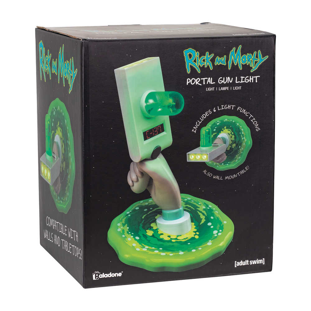 Rick And Morty Portal Gun Tabletop Light 