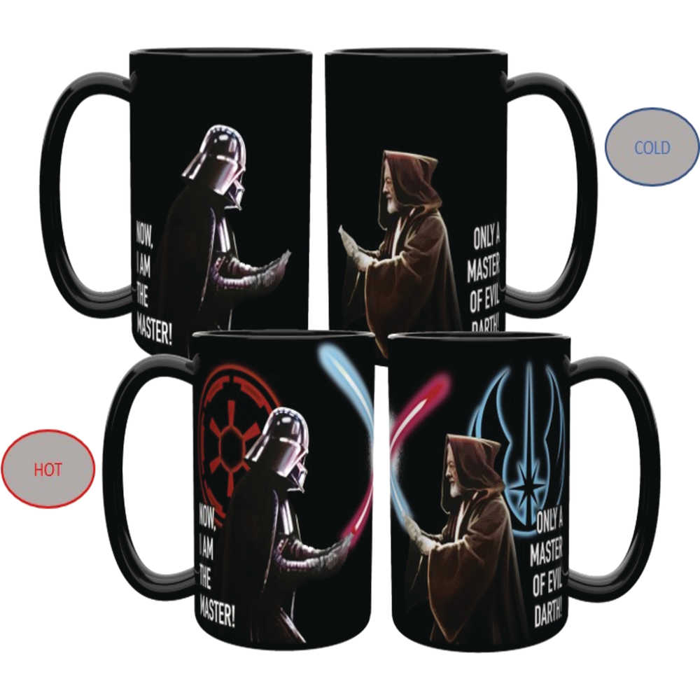 Star Wars Color Changing Vader vs Kenobi Ceramic Mug 