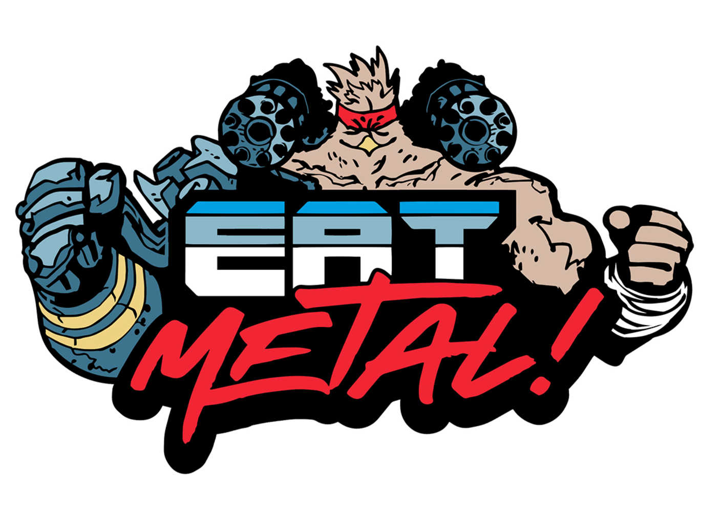 Murder Falcon Eat Metal Pin 