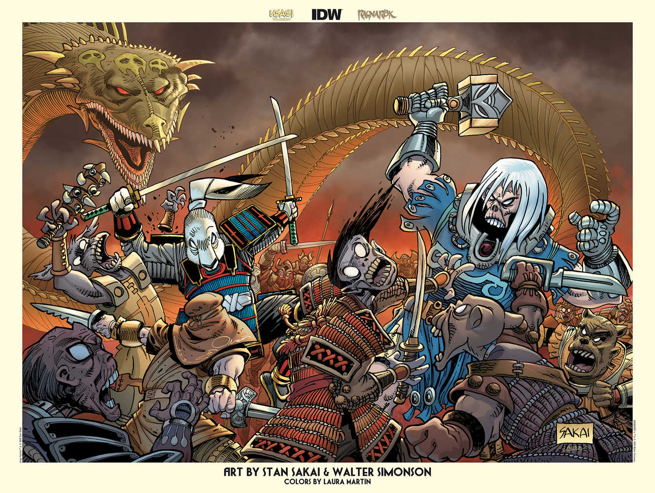 Usagi Yojimbo Ragnarok Jam Poster Signed  